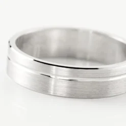 Alliance Abygail Ruban Plat Argent Blanc
