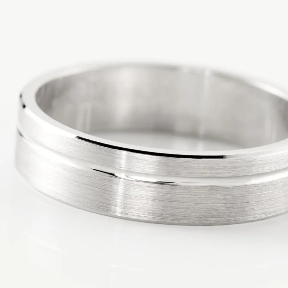 Alliance Abygail Ruban Plat Argent Blanc