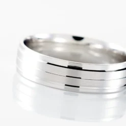 Alliance Basile Ruban Plat Or Blanc