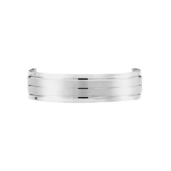 Alliance Basile Ruban Plat Or Blanc