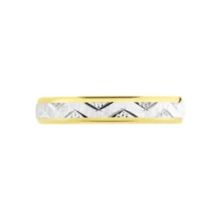 Alliance Cesarius Ruban Plat Or Bicolore