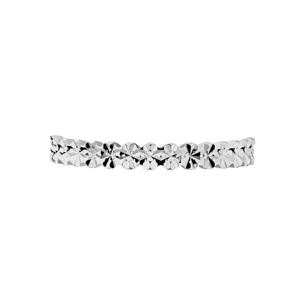Alliance Effet Dentelle Or Blanc