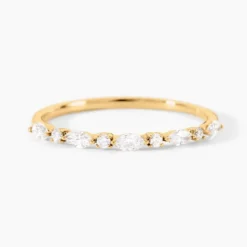 Alliance Gaetano Or Jaune Diamant Synthétique