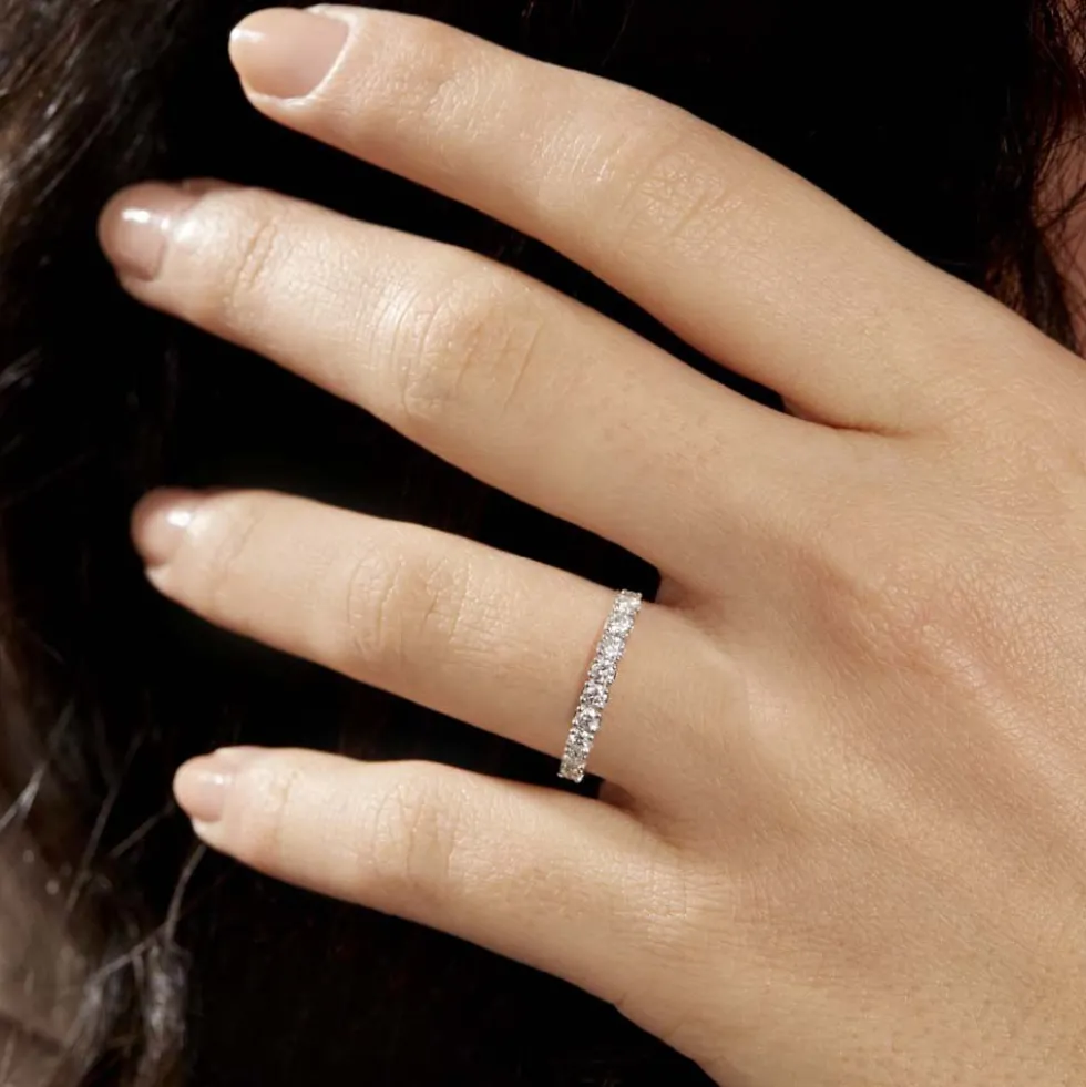 Alliance Hera Or Blanc Diamant
