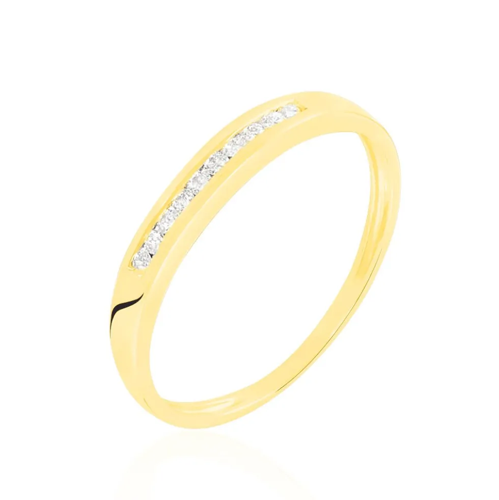 Alliance Hippolyne Or Jaune Diamant