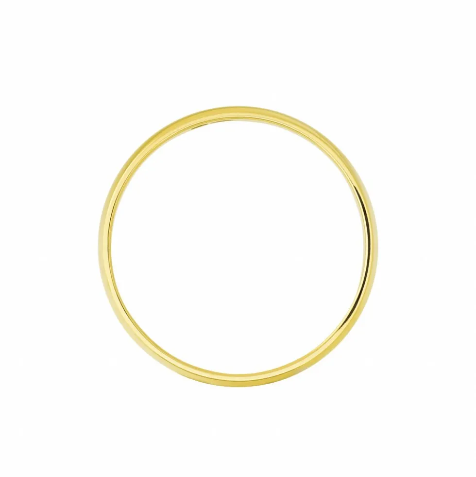 Alliance Irais Demi Jonc Classique Or Jaune