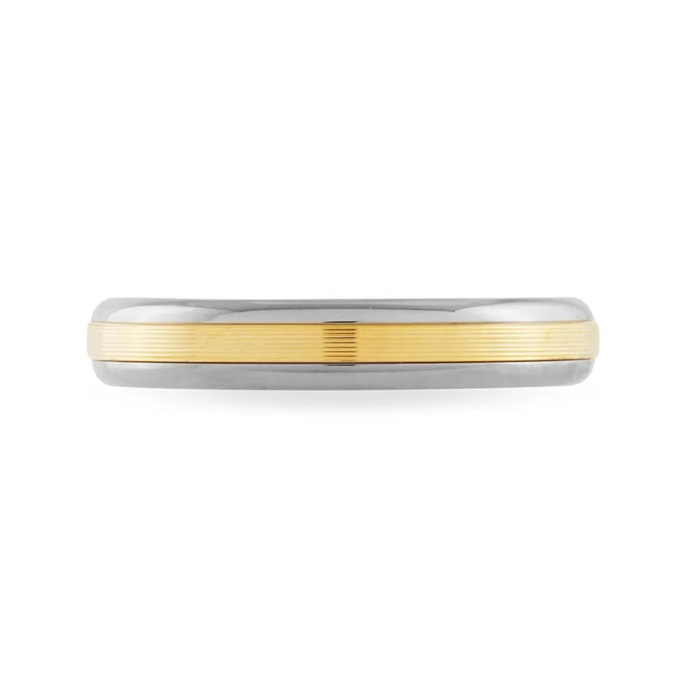 Alliance Len Ruban Plat Or Bicolore