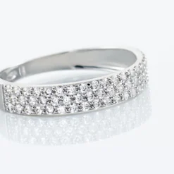 Alliance Lison Or Blanc Oxyde De Zirconium