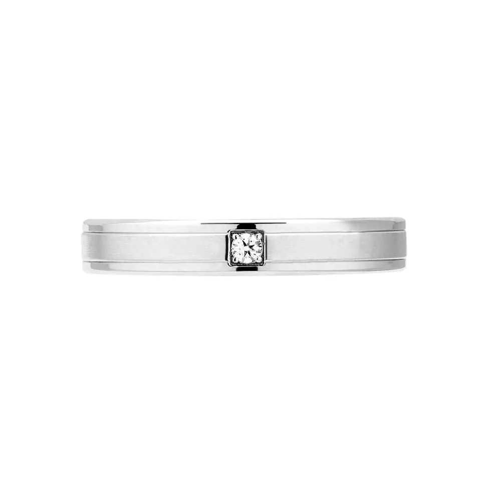Alliance Mae Or Blanc Diamant