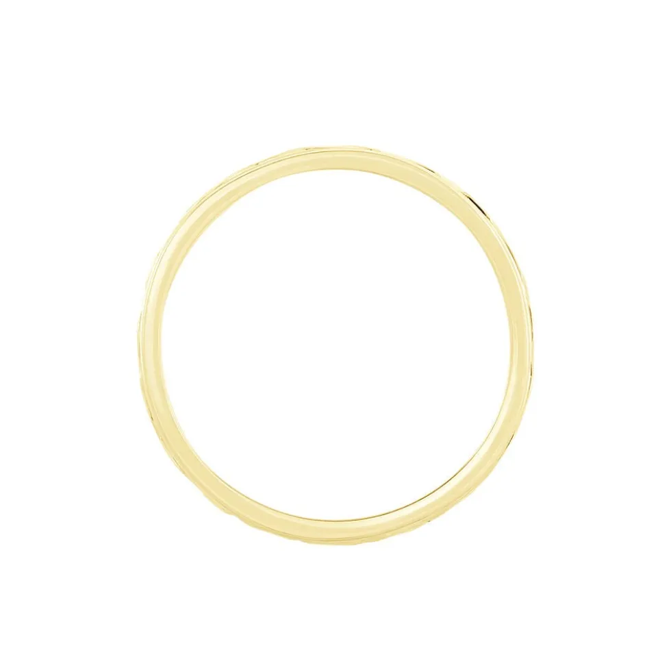 Alliance Mano Ruban Plat Or Bicolore