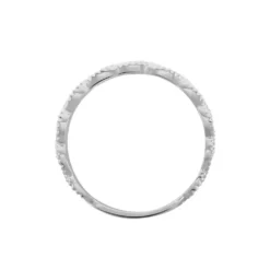 Alliance Marielle Ruban Plat Or Blanc