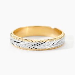 Alliance Marzelle Ruban Plat Or Bicolore