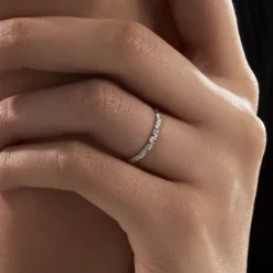 Alliance Menussa Diamantee Or Blanc
