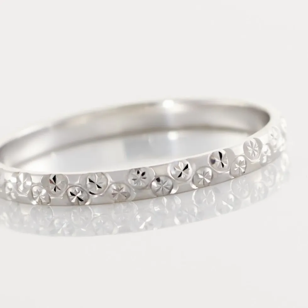 Alliance Menussa Diamantee Or Blanc