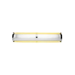 Alliance Miroir Ruban Plat Or Bicolore