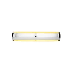 Alliance Miroir Ruban Plat Or Bicolore