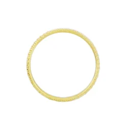 Alliance Multi Facettes Diamantee Demi Jonc Classique Or Bicolore
