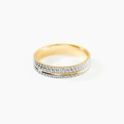 Alliance Rozella Ruban Plat Or Bicolore