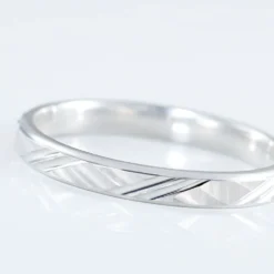 Alliance Samiha Ruban Plat Or Blanc