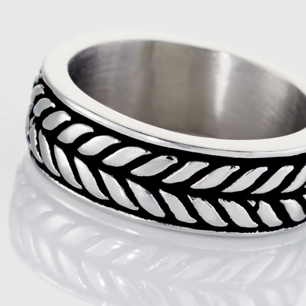 Bague Acier Blanc Gordon