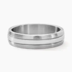 Bague Acier Blanc John