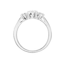 Bague Acil Argent Blanc Oxyde De Zirconium