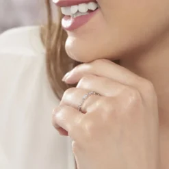 Bague Adali Argent Blanc Oxyde De Zirconium