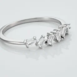 Bague Adonia Argent Blanc Oxyde De Zirconium