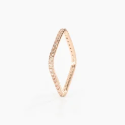 Bague Aeselya Argent Rose Oxyde De Zirconium