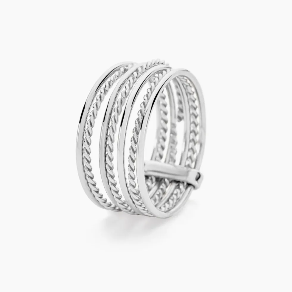 Bague Afiwa Argent Blanc