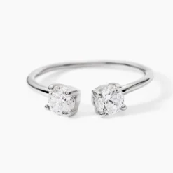 Bague Agnes Argent Blanc Oxyde De Zirconium