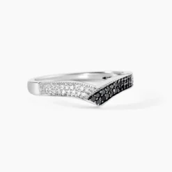 Bague Aile De Mouette Or Blanc Diamant