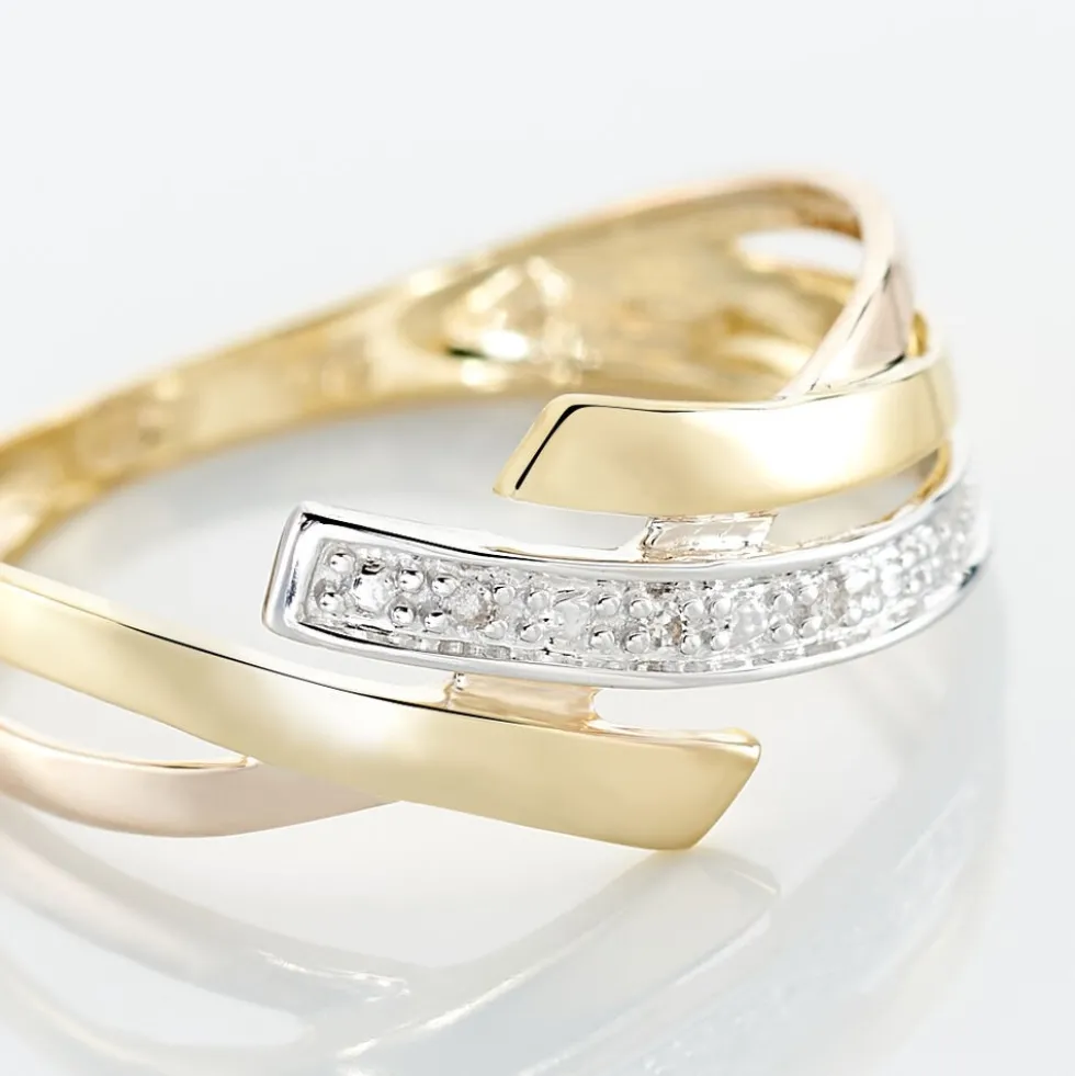 Bague Ainhoa Or Tricolore Diamant