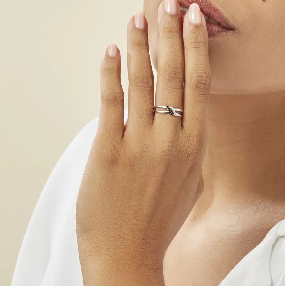 Bague Aline Or Blanc Diamant