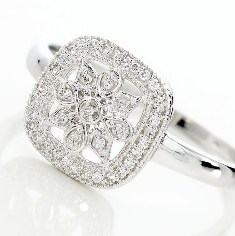 Bague Alixia Or Blanc Diamant