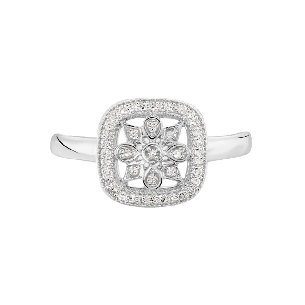 Bague Alixia Or Blanc Diamant