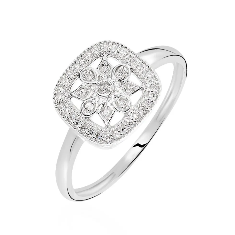 Bague Alixia Or Blanc Diamant