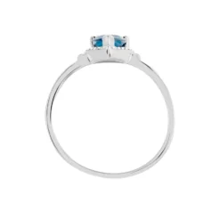 Bague Anatolie Or Blanc Topaze Et Oxyde De Zirconium