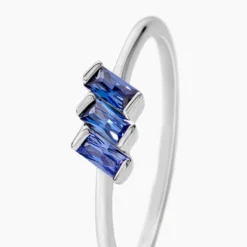 Bague Andy Argent Blanc Oxyde De Zirconium