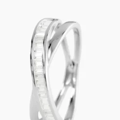 Bague Anelyse Or Blanc Oxyde De Zirconium