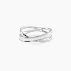 Bague Anelyse Or Blanc Oxyde De Zirconium