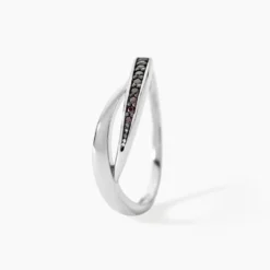 Bague Argent Blanc Afon Oxydes De Zirconium