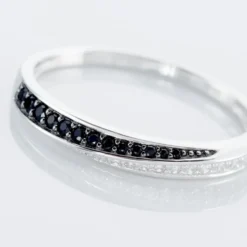 Bague Argent Blanc Agoston Oxydes De Zirconium