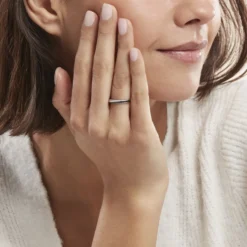 Bague Argent Blanc Agoston Oxydes De Zirconium