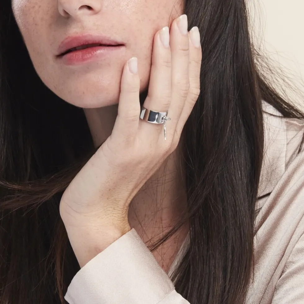 Bague Argent Blanc Psara