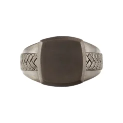 Bague Argent Noir