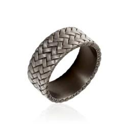 Bague Argent Noir