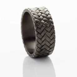 Bague Argent Noir