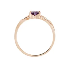 Bague Argent Rose Avalon Oxyde De Zirconium