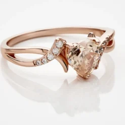 Bague Argent Rose Avalon Oxyde De Zirconium